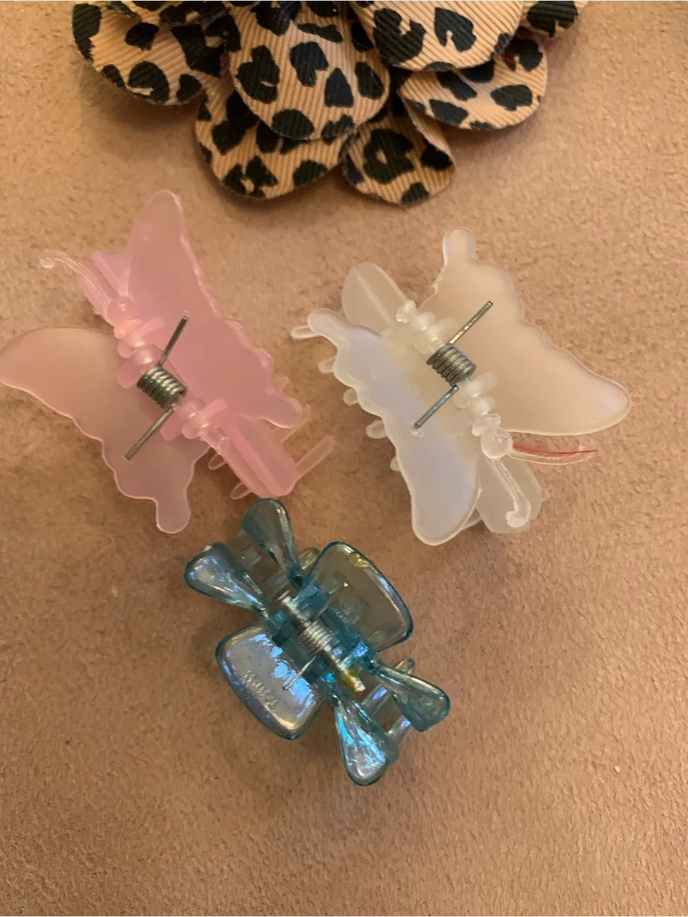 Assorted Kids Hair Bow Set - Yellow, Blue, Leopard, Pink & More